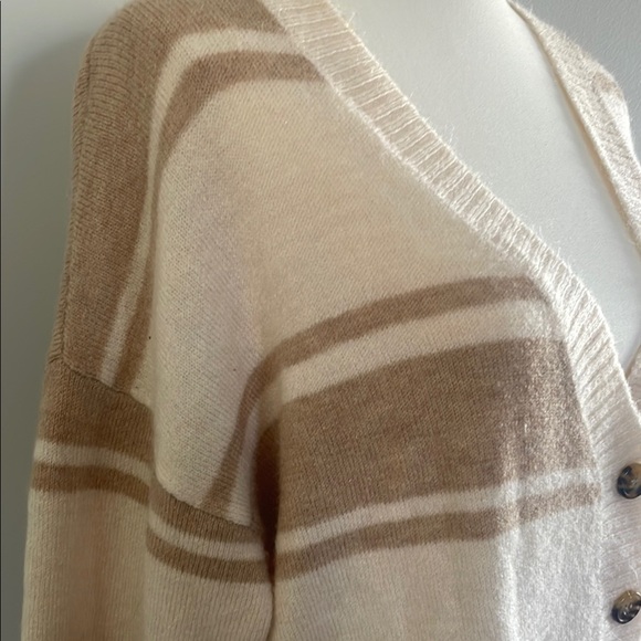 Billabong Striped Beige Cardigan Sweater - Picture 5 of 9